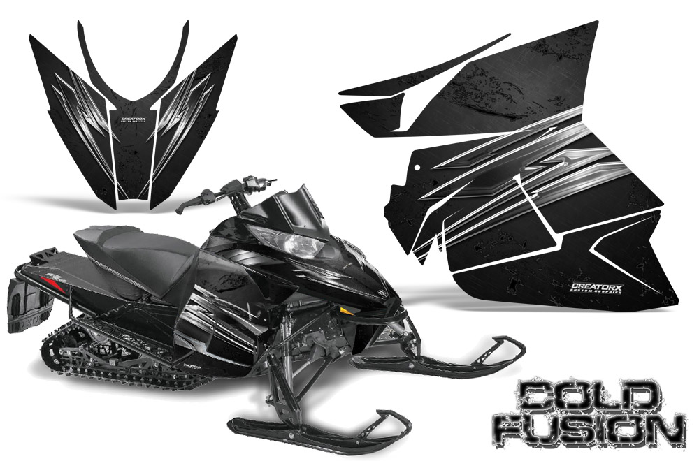 Arctic Cat Pro Climb Cross 2012 Graphics Kit Cold Fusion Black